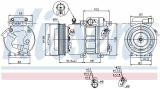 Kompresor klimatizace NISSENS 89285