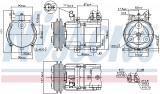 Kompresor klimatizace NISSENS 89283