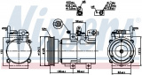 Kompresor klimatizace NISSENS 89276