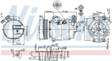 Kompresor klimatizace NISSENS 89308