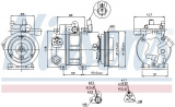 Kompresor klimatizace NISSENS 89273