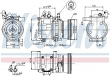 Kompresor klimatizace NISSENS 89290