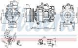 Kompresor klimatizace NISSENS 89384