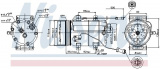 Kompresor klimatizace NISSENS 89452