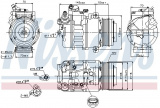 Kompresor klimatizace NISSENS 89574