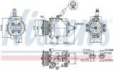 Kompresor klimatizace NISSENS 89591 - akce