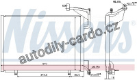 Chladič klimatizace NISSENS 940285