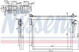 Chladič klimatizace NISSENS 940677