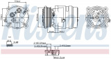 Kompresor klimatizace NISSENS 89259