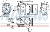 Kompresor klimatizace NISSENS 89023