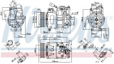 Kompresor, klimatizace NISSENS 890048