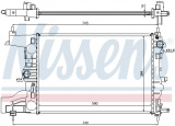 Chladič motoru NISSENS 616903