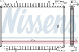 Chladič motoru NISSENS 62921A