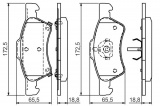 Sada brzdových destiček BOSCH (BO 0986424765)