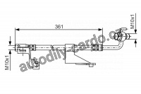 Brzdová hadička BOSCH (BO 1987476821)