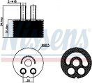 Chladič motorového oleje NISSENS 90935