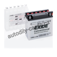 Motobaterie EXIDE  12N5.5-3B 5,5Ah 45A 12V P+ /135x60x130/