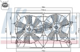 Ventilátor chladiče NISSENS 85393