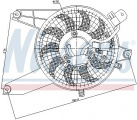 Ventilátor chladiče klimatizace NISSENS 85370