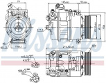 Kompresor klimatizace NISSENS 89214