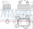 Chladič motorového oleje NISSENS 90682