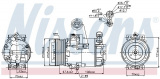 Kompresor klimatizace NISSENS 89222