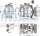 Kompresor klimatizace NISSENS 89223