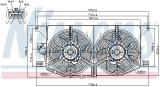 Ventilátor chladiče klimatizace NISSENS 85402