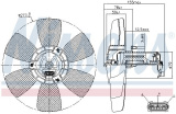 Ventilátor chladiče NISSENS 85679