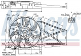 Ventilátor chladiče NISSENS 85185