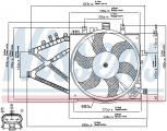 Ventilátor chladiče NISSENS 85190