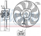 Ventilátor chladiče NISSENS 85684