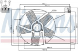 Ventilátor chladiče NISSENS 85193