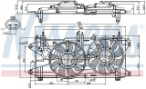 Ventilátor chladiče NISSENS 85689