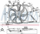 Ventilátor chladiče NISSENS 85196