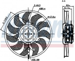 Ventilátor chladiče NISSENS 85692