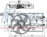 Ventilátor chladiče NISSENS 85693