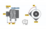 Alternátor BOSCH (BO 0124325003)