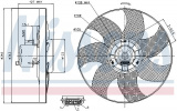 Ventilátor chladiče NISSENS 85698