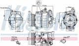 Kompresor klimatizace NISSENS 890634