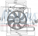 Ventilátor chladiče NISSENS 85203