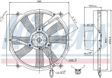 Ventilátor chladiče NISSENS 85701