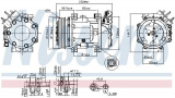 Kompresor klimatizace NISSENS 89076