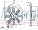 Ventilátor chladiče NISSENS 85702