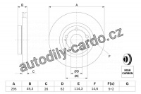 Brzdový kotouč BOSCH (BO 0986479454)