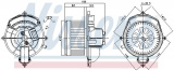 Vnitřní ventilátor NISSENS 87288