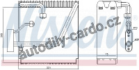 Výparník NISSENS 92204