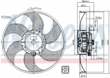 Ventilátor chladiče NISSENS 85705