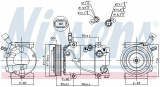 Kompresor klimatizace NISSENS 890640