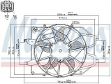 Ventilátor chladiče NISSENS 85217